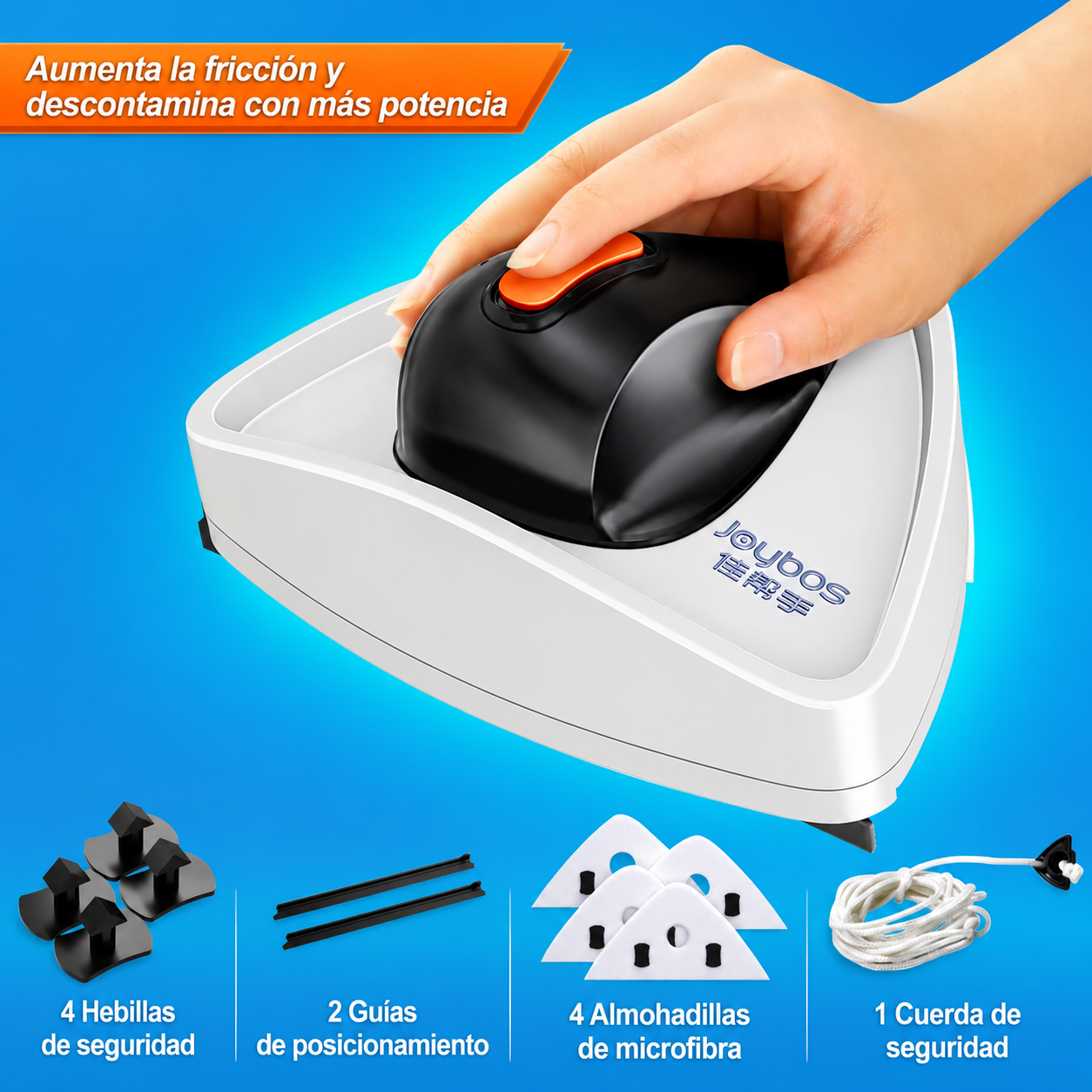 Limpiacristales Magnético con Depósito – Ventanas Impecables Sin Esfuerzo