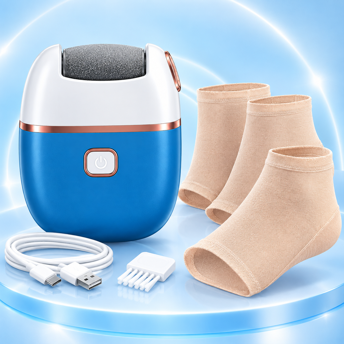 🦶 ¡ADIÓS A LOS TALONES SECOS Y AGRIETADOS! Lima Eléctrica + Calcetines Hidratantes GRATIS✨