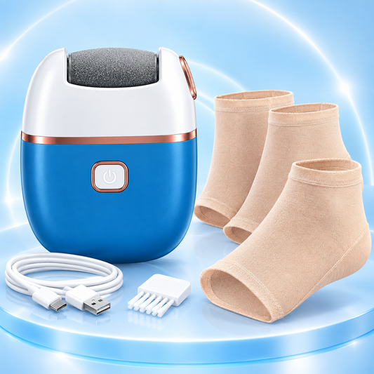 🦶 ¡ADIÓS A LOS TALONES SECOS Y AGRIETADOS! Lima Eléctrica + Calcetines Hidratantes GRATIS✨