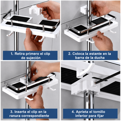 Estante Multifuncional para Baño – Organiza tu Espacio Sin Taladrar