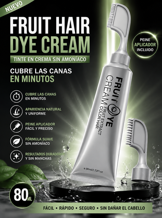 ¡Adiós a las Canas! Cúbrelas en Minutos Sin Ir a la Peluquería-Crema para el cabello con peine para cubrir canas negro